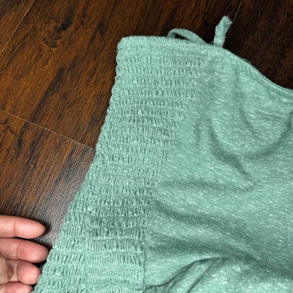 FREE PEOPLE Myra Maxi Dress Green ruffled spaghetti strap details XS NWT - Picture 9 of 16